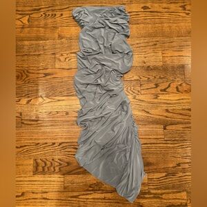 Convertible Infinity Bridesmaid Dress Grey Multiway Wrap Maxi Stretch